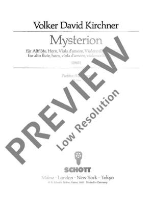 Kirchner, Volker David: Mysterion
