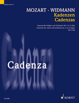 Widmann, Jörg: Cadenzas Band 12 KV 216