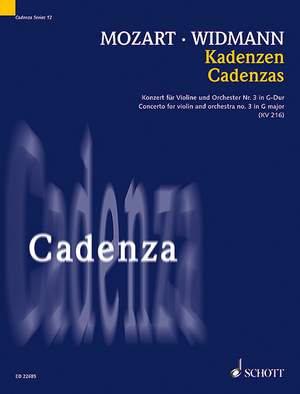 Widmann, Joerg: Cadenzas Band 12 KV 216