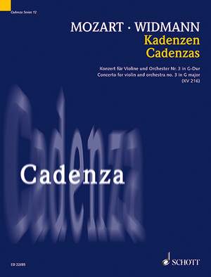 Widmann, Jörg: Cadenzas Band 12 KV 216