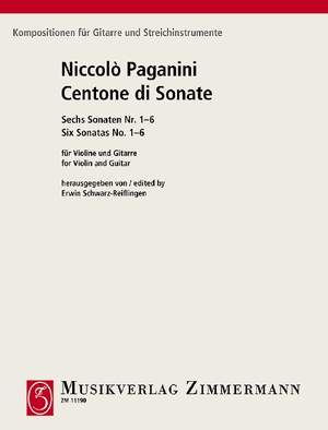 Paganini, Niccolò: Six Sonatas No. 1-6