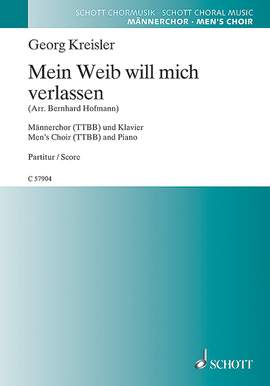 Kreisler, Georg: Mein Weib will mich verlassen