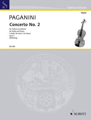 Paganini, Niccolò: Concerto No. 2 B Minor op. 7