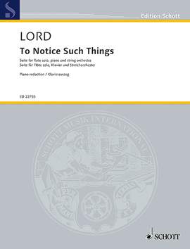Lord, Jon: To Notice Such Things