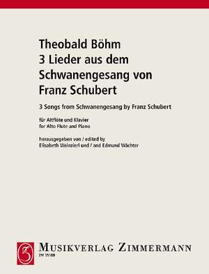 Schubert, Franz: 3 Songs from "Schwanengesang" by Franz Schubert
