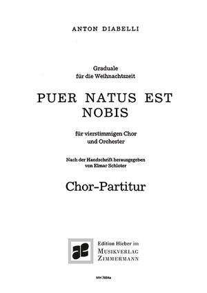 Diabelli, Anton: Puer natus est nobis