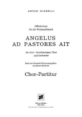 Diabelli, Anton: Angelus ad pastores ait