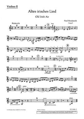 Hindemith, Paul: Old Irish Air