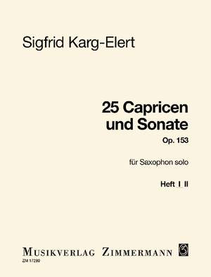 Karg-Elert, Sigfrid: 25 Caprices and Sonata op. 153