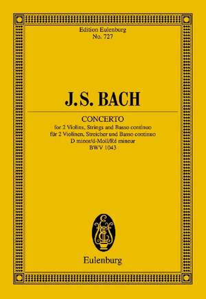 Bach, Johann Sebastian: Double Concerto D minor BWV 1043