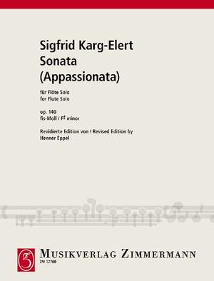 Karg-Elert, Sigfrid: Sonata (Appassionata) op. 140