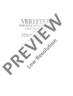 Fischer, Edwin: 4 Lieder op. 1 Product Image
