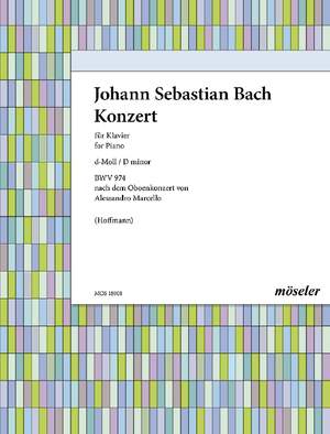 Bach, Johann Sebastian: Konzert D minor BWV 974