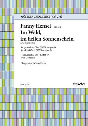 Hensel, Fanny: In the woods, in the bright sunshine 236 op. 3,6