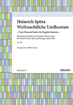 Spitta, Heinrich: Christmassy song cantata op. 55a