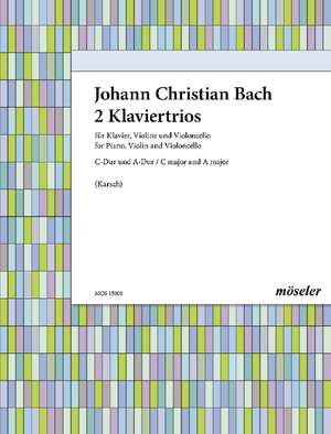 Bach, Johann Christian: Two piano trios op. 15