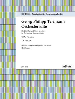 Telemann, Georg Philipp: Orchestral suite G major 42 TWV 55:G9