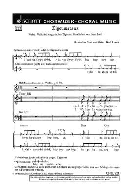 Haus, Karl: Zigeunertanz