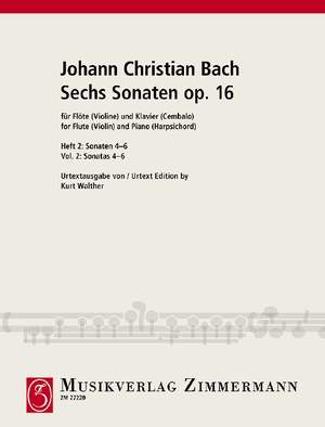 Bach, Johann Christian: Six Sonatas op. 16