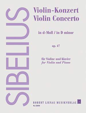 Sibelius, Jean: Violin-Concerto D minor op. 47