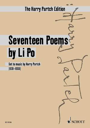 Partch, Harry: Seventeen Poems by Li Po