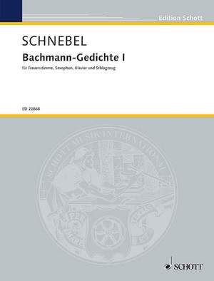 Schnebel, Dieter: Ultima speranza