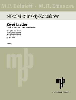 Rimsky-Korsakov, Nikolai: Two Romances op. 56/1 und op. 56/2