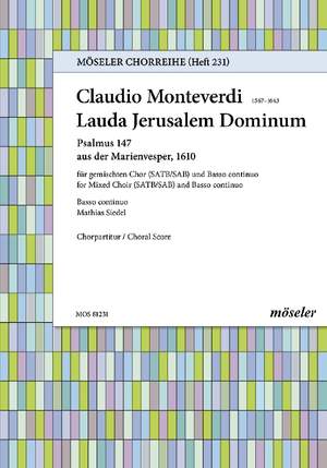 Monteverdi, Claudio: Praise the Lord, o Jerusalem 231 SV 206:10