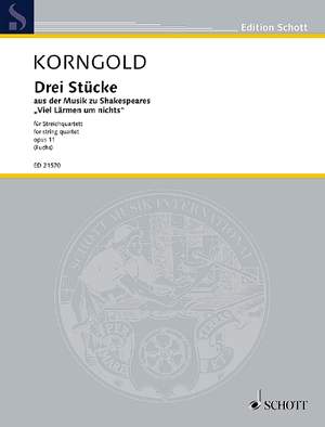 Korngold, Erich Wolfgang: Drei Stücke op. 11