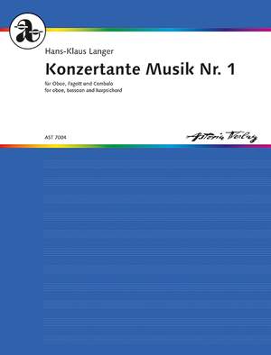Langer, Hans-Klaus: Konzertante Musik Nr. 1