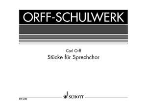 Orff, Carl: Pieces for Speaking Chorus