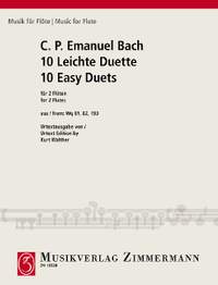 Bach, Carl Philipp Emanuel: 10 Easy Duets Wq 81, 82, 193