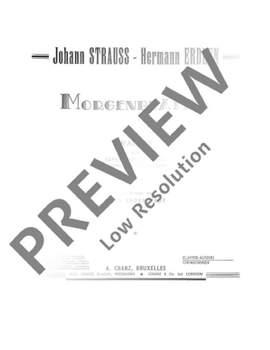 Strauß (Son), Johann: Morgenblätter op. 279
