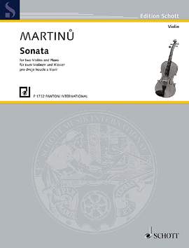 Martinů, Bohuslav: Sonata