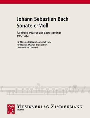 Bach, Johann Sebastian: Sonata E minor BWV 1034