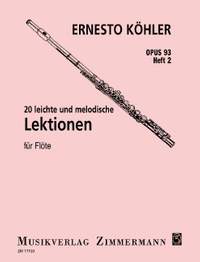 Koehler, Ernesto: 20 easy melodic Exercises op. 93