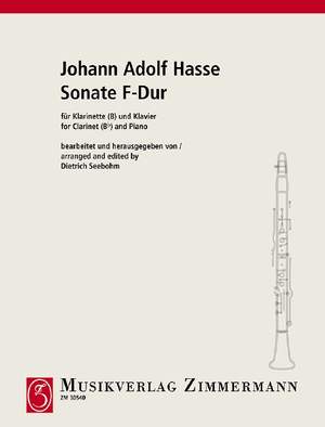 Hasse, Johann Adolph: Sonata F major (orig. G major)