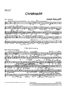 Haas, Joseph: Christnacht op. 85