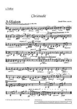 Haas, Joseph: Christnacht op. 85