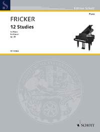 Fricker, Peter Racine: 12 Studies op. 38