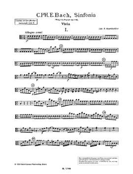 Bach, Carl Philipp Emanuel: Sinfonia D Major Band 10 Wq 174