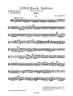 Bach, Carl Philipp Emanuel: Sinfonia D Major Band 10 Wq 174