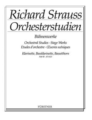 Strauss, Richard: Orchesterstudien aus seinen Bühnenwerken: Klarinette