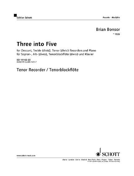 Bonsor, Brian: Three into Five