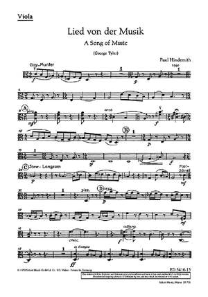 Hindemith, Paul: A Song of Music