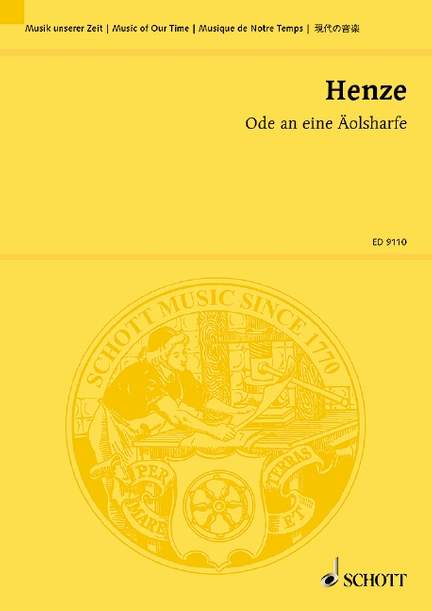 Henze, Hans Werner: Ode an eine Äolsharfe
