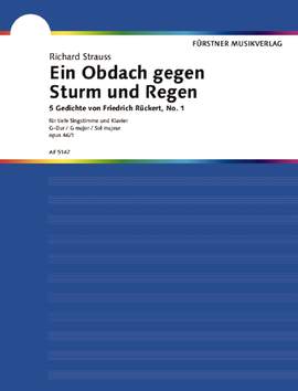 Strauss, Richard: Five Poems by Friedrich Rückert op. 46/1