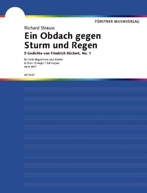 Strauss, Richard: Five Poems by Friedrich Rückert op. 46/1
