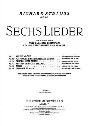 Strauss, Richard: Sechs Lieder nach Gedichten von Clemens Brentano op. 68/2
