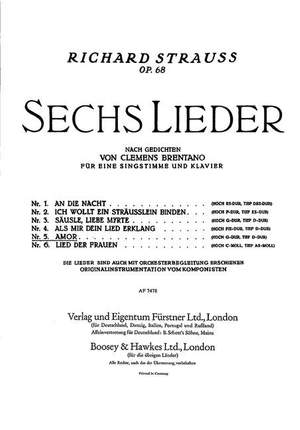 Strauss, Richard: Sechs Lieder nach Gedichten von Clemens Brentano op. 68/5